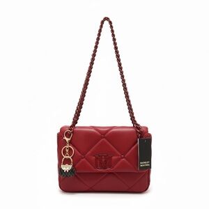 Badgley Mischka Cherry Quilted Shoulder and Crossbody Bag